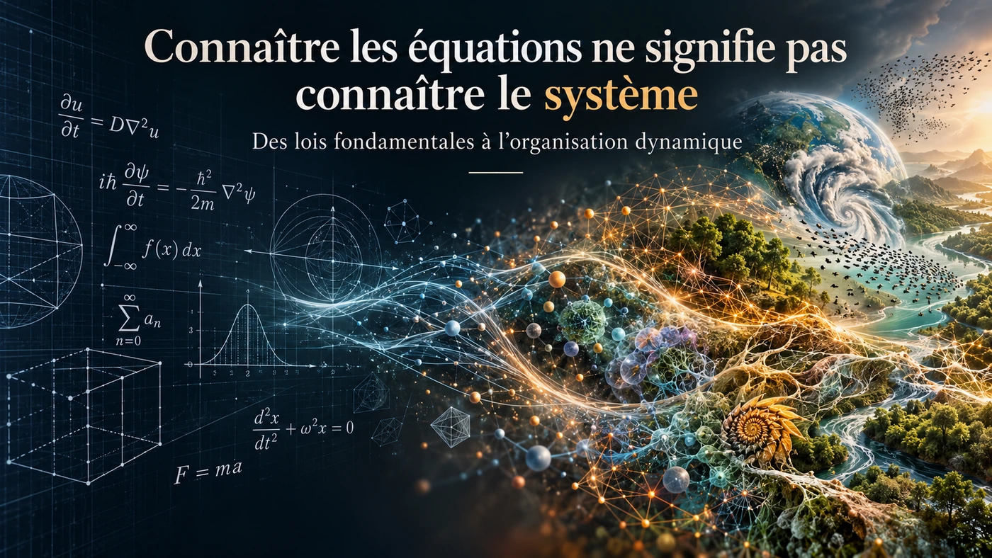 Connaître les équations ne signifie pas connaître le système