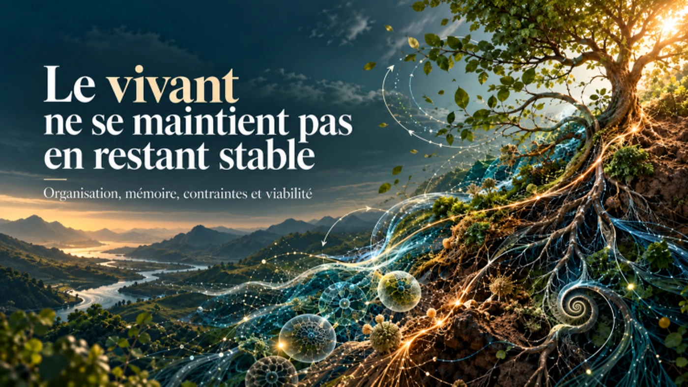 Le vivant ne se maintient pas en restant stable
