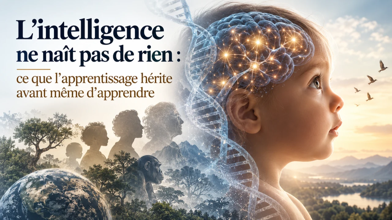 Illustration de l’article L’intelligence ne naît pas de rien : ce que l’apprentissage hérite avant même d’apprendre