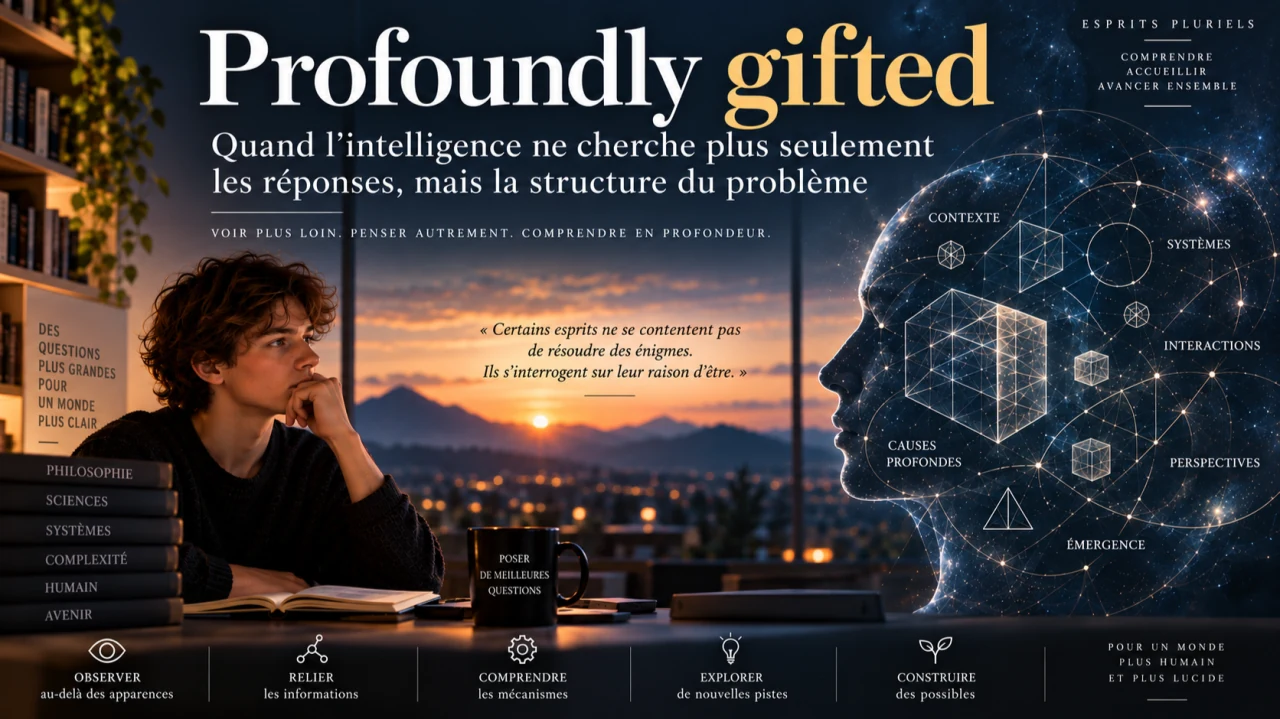 Illustration de l’article Profoundly gifted : quand l’intelligence ne cherche plus seulement les réponses, mais la structure du problème